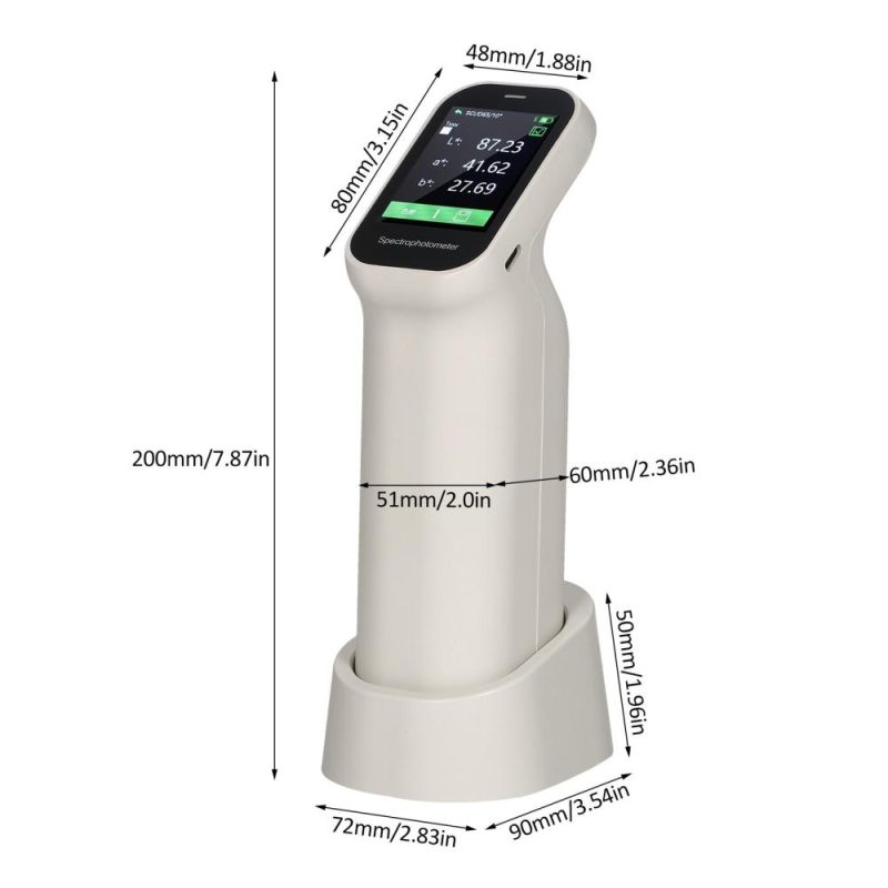 Rechargeable Colorimeter Handheld Chromometer Spectrophotometer Auto Calibration Color Difference Tester 6mm & 11mm Test Aperture IPS Touchscreen  |   Optical Instruments Measurement & Analysis Instruments Optical Instruments