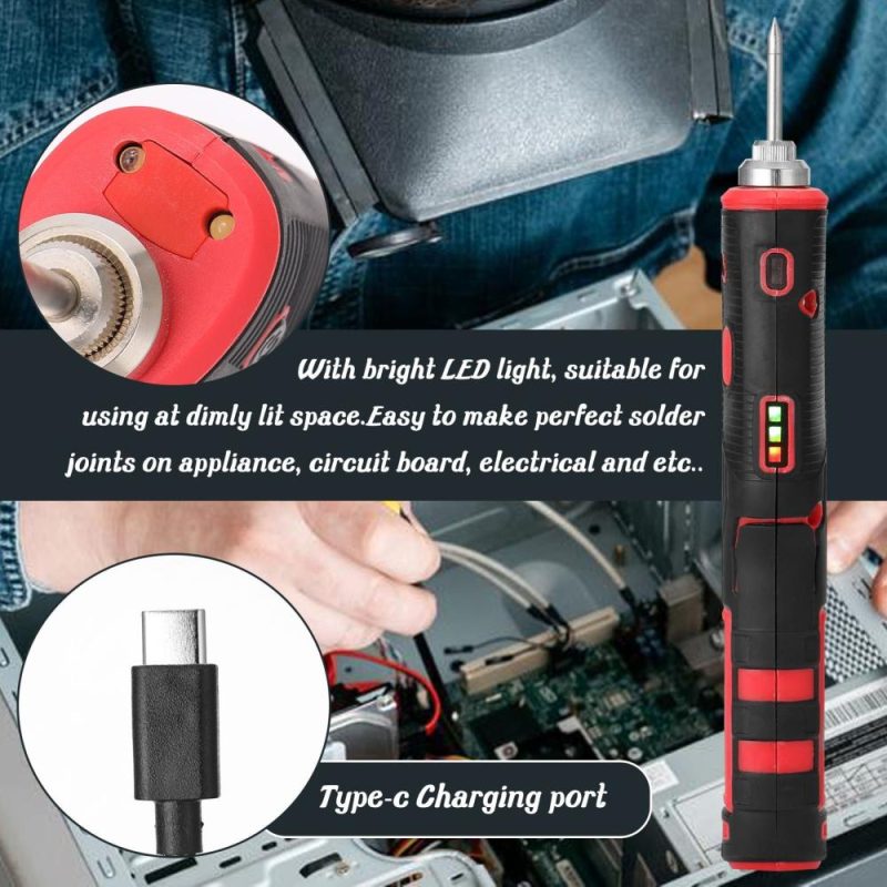 Rechargeable Wireless Rechargeable Soldering Iron with Bright LED Light  |   Electrical Equipment & Supplies Electrical Equipment & Supplies Electrical Equipment & Supplies