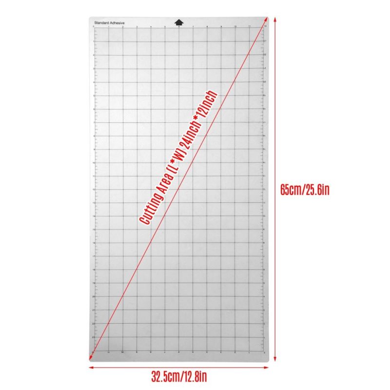 Replacement Cutting Mat Transparent Adhesive Cricut Mat Mat with Measuring Grid 12×24 Inches for Silhouette Cameo Cricut Explore Plotter Machine 3PCS  |   Others Hardware & Gadgets Others