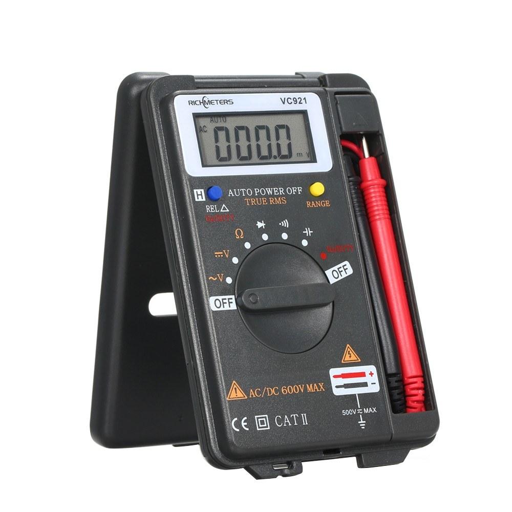 RICHMETERS Handheld Mini  Digital Multimeter Multifunction 4000 Counts Multi Meter AC/DC Transistor Voltage Tester Ammeter Temperature Sensor Test Probe VC921  |   Digital Multimeters & Oscilloscopes Digital Multimeters & Oscilloscopes Digital Multimeters & Oscilloscopes