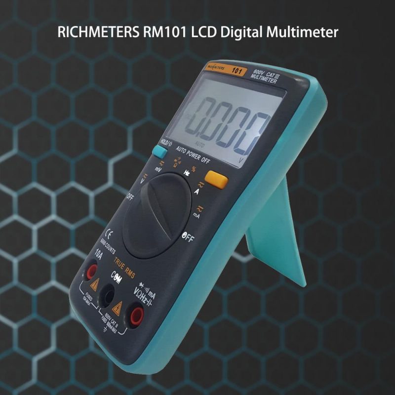 RICHMETERS RM101 True RMS Multifunctional LCD Digital Multimeter  |   Digital Multimeters & Oscilloscopes Digital Multimeters & Oscilloscopes Digital Multimeters & Oscilloscopes