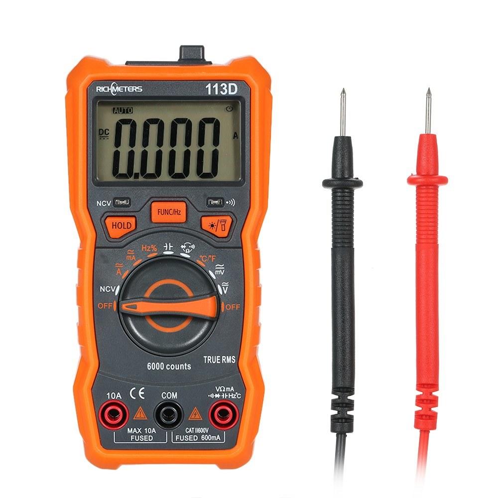 RICHMETERS RM113D NCV Digital Multimeter  |   Digital Multimeters & Oscilloscopes Digital Multimeters & Oscilloscopes Digital Multimeters & Oscilloscopes