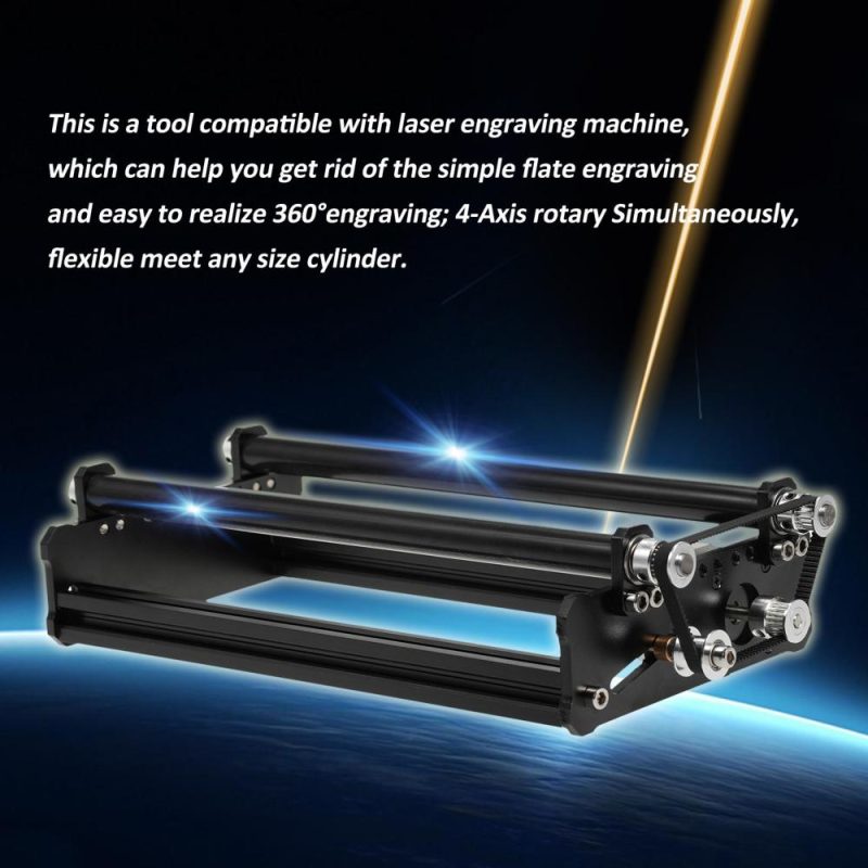 Rotary Axis All-Metal Rolling Rotating Shaft Suitable for All Engraving Machines  |   Laser Equipment Laser Equipment Black