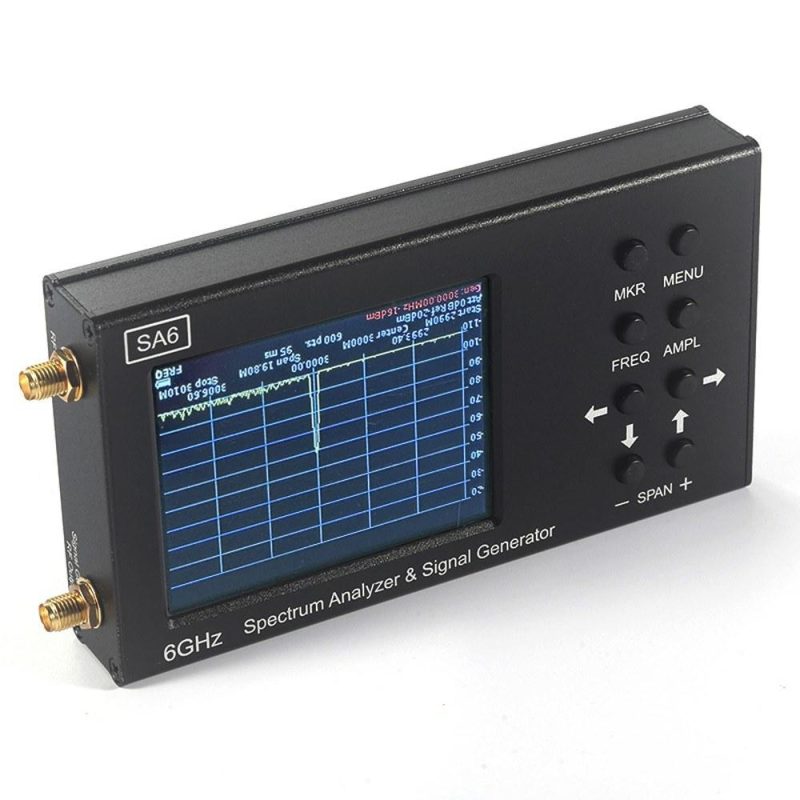 SA6 Portable Spectrum Analyzer Signal Generator 3.2 inch Touched Screen Multifunctional Handheld Spectrum Analyzer Signalizer Signal Tester  |   Other Instruments Measurement & Analysis Instruments Black