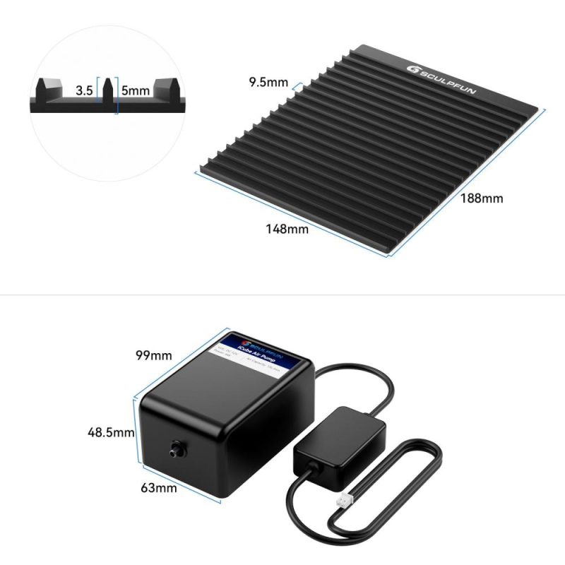 SCULPFUN iCube Laser Engraver Honeycomb Working Table and Air Pump Kit  |   Laser Equipment Laser Equipment Laser Equipment