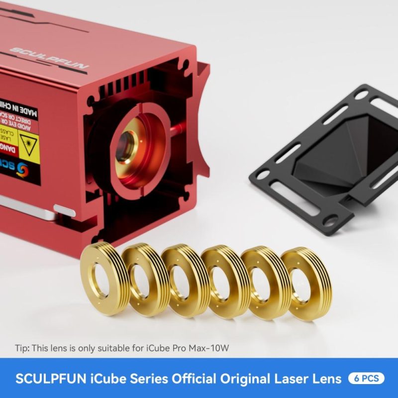 SCULPFUN iCube Pro Max 10W Laser Engraver Lens 6Pcs  |   Laser Equipment Laser Equipment Laser Equipment