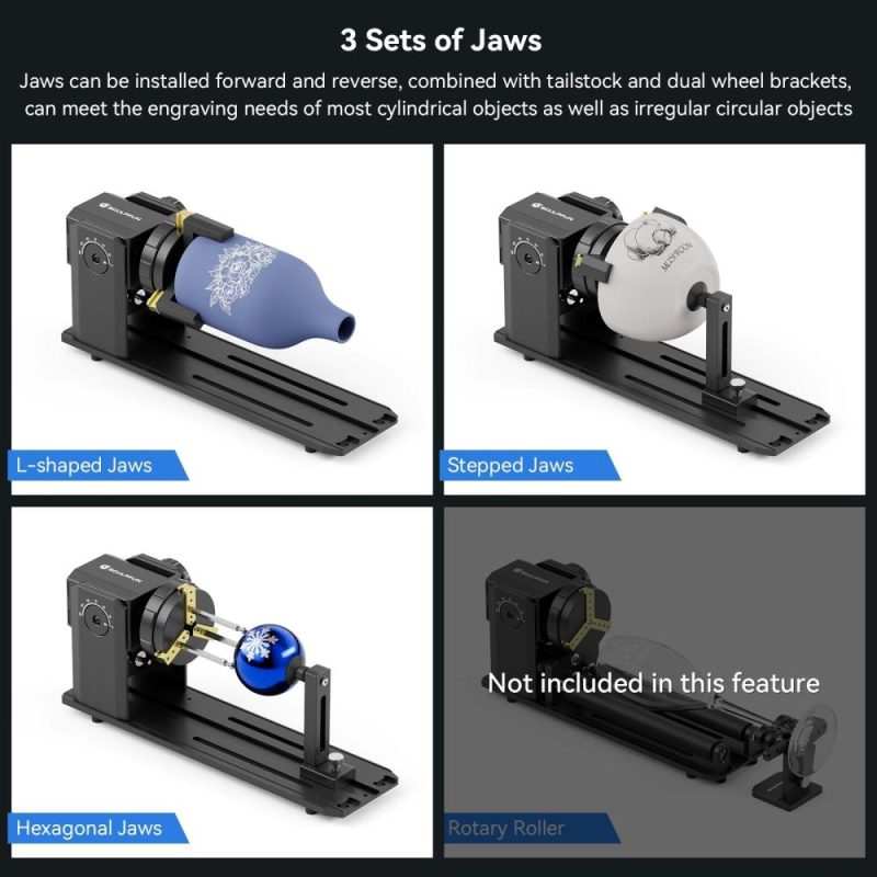 SCULPFUN RA Pro Rotary Chuck for Laser Engraver  |   Laser Equipment Laser Equipment Laser Equipment