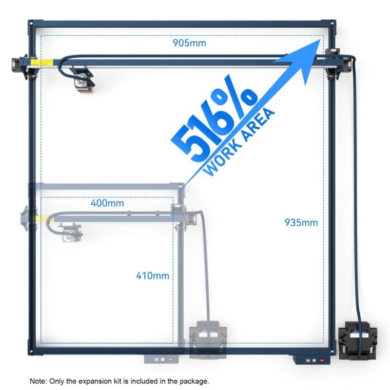 SCULPFUN S10/S30 Series XY-axis Extension Kit  Expansion Engraving Area to 935x905mm  |   Laser Equipment Laser Equipment Laser Equipment