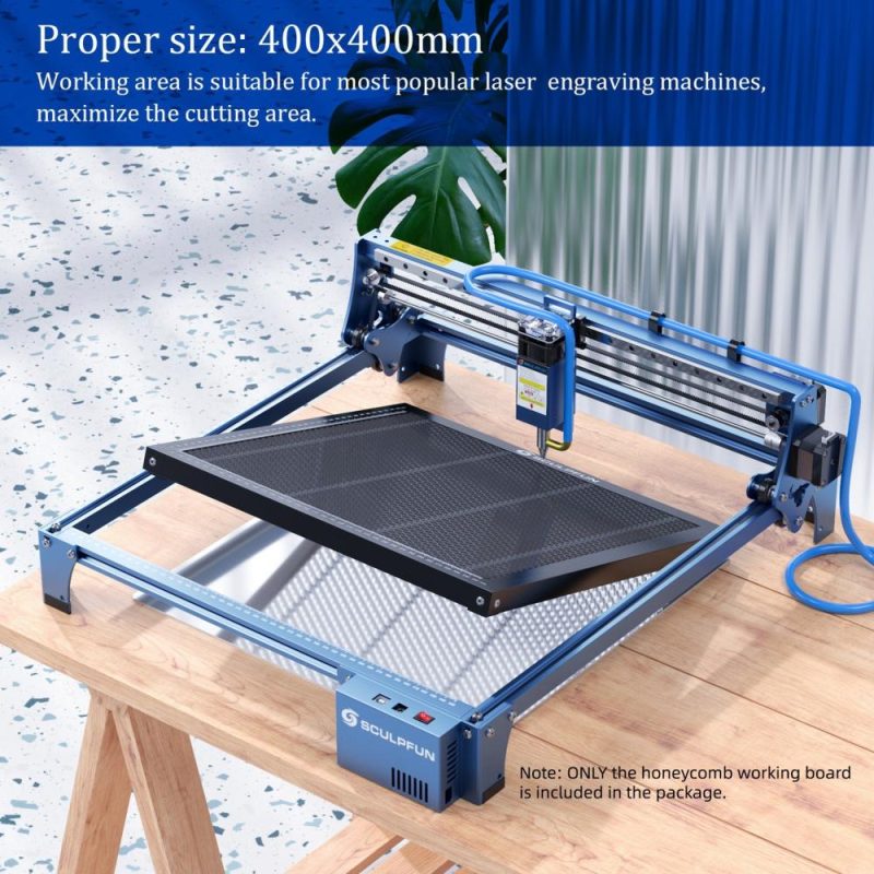 SCULPFUN S30 5W Laser Engraver with Automatic Air-assist System and 400x400mm Honeycomb Board  |   Laser Equipment Laser Equipment Laser Equipment