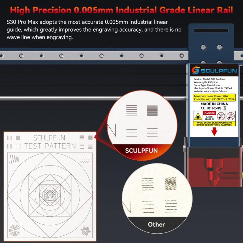 SCULPFUN S30 PRO MAX 20W Laser Engraver with Automatic Air-assist System  |   Laser Equipment Laser Equipment Laser Equipment