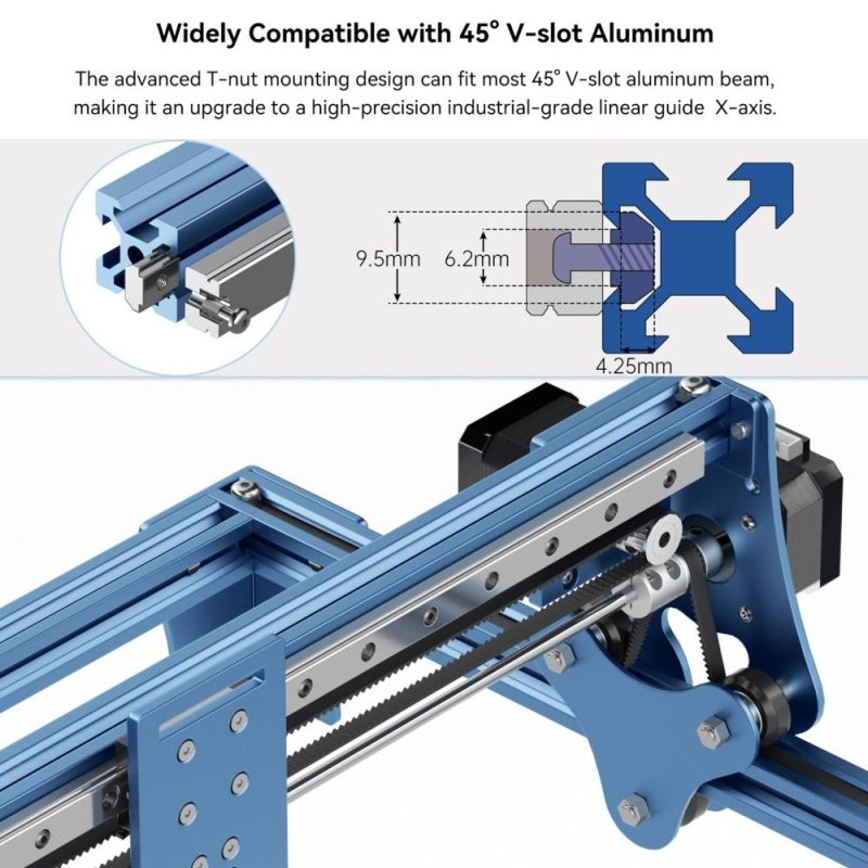 SCULPFUN S6/S6PRO/S9 X-axis Linear Guide Upgrade Kit High Precision Industrial Grade Direct Installation Without Drilling  |   Laser Equipment Laser Equipment Laser Equipment