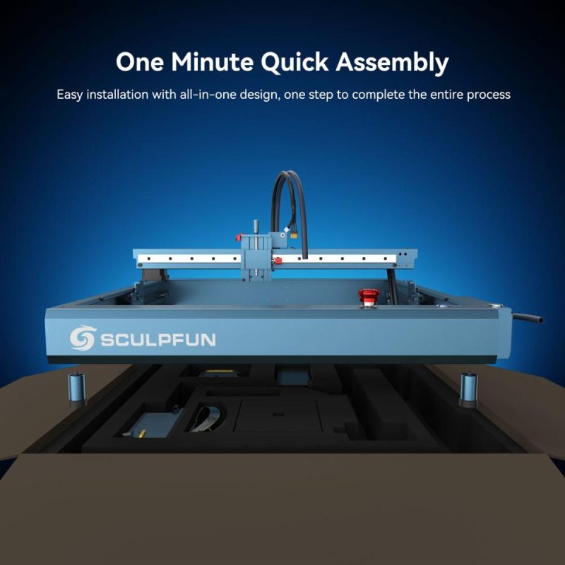 SCULPFUN SF-A9 20W Laser Engraving Machine with Automatic Air Assist  |   Laser Equipment Laser Equipment Laser Equipment