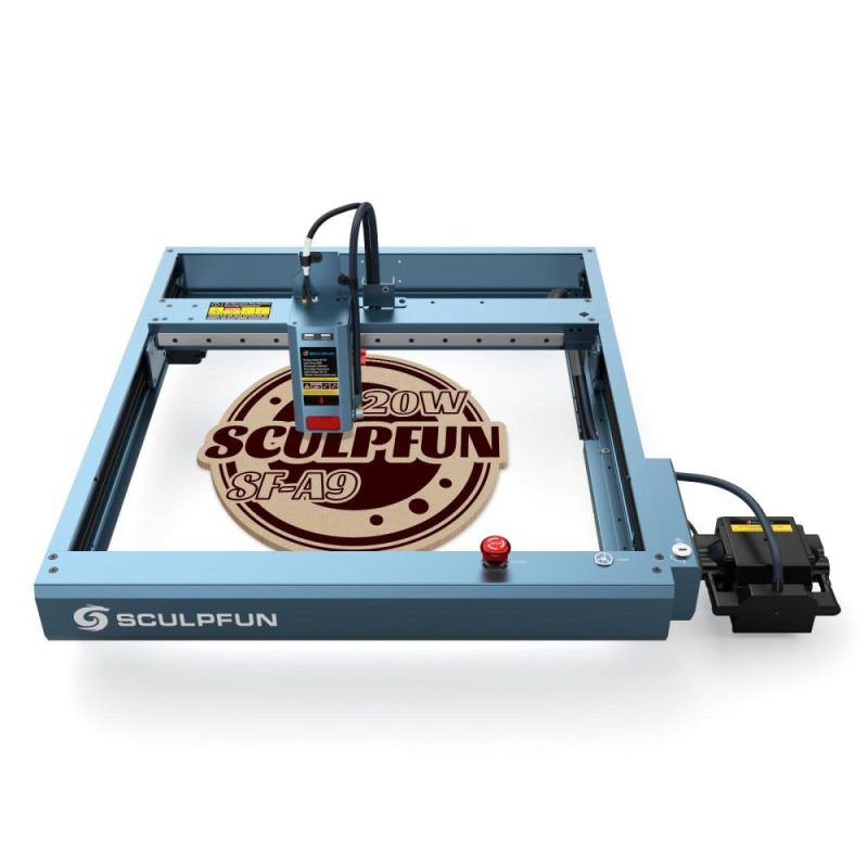 SCULPFUN SF-A9 20W Laser Engraving Machine with Automatic Air Assist  |   Laser Equipment Laser Equipment Laser Equipment