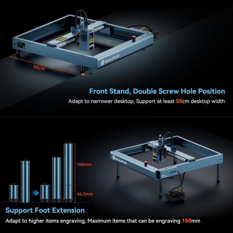 SCULPFUN SF-A9 20W Laser Engraving Machine with Automatic Air Assist  |   Laser Equipment Laser Equipment Laser Equipment