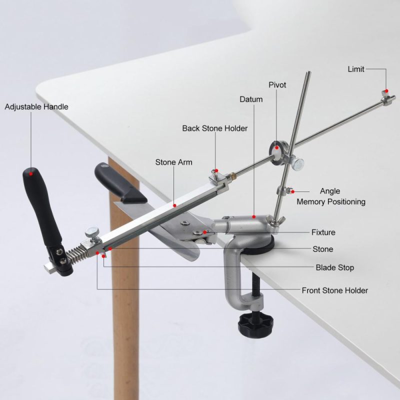 Sharpener Set Fixed-angle Knife Sharpener Knife Sharpening Kit Knife Slicker Edge Sharpener Abrasive Holding System with 4 Sharpening Stones  |   Electrical Soldering Welding Tools Electrical Soldering Welding Tools Electrical Soldering Welding Tools