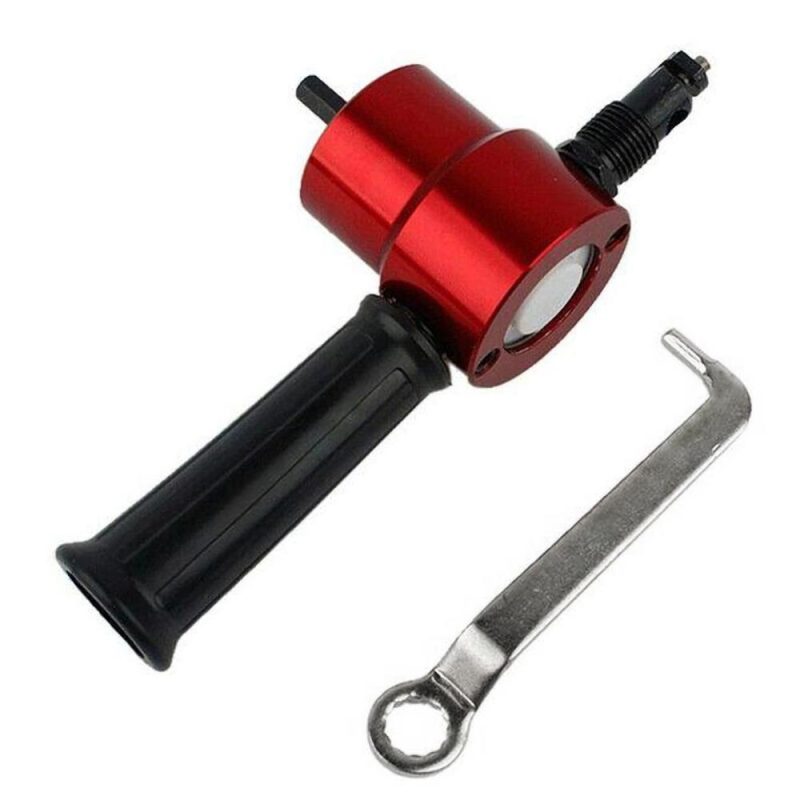 Sheet Metal Nibbler Cutter Double-headed Sheet Cutter Nibbler Drill Attachment for Straight Curve and Circle Cutting  |   Power Tool Parts Power & Electrical Tools Power Tool Parts