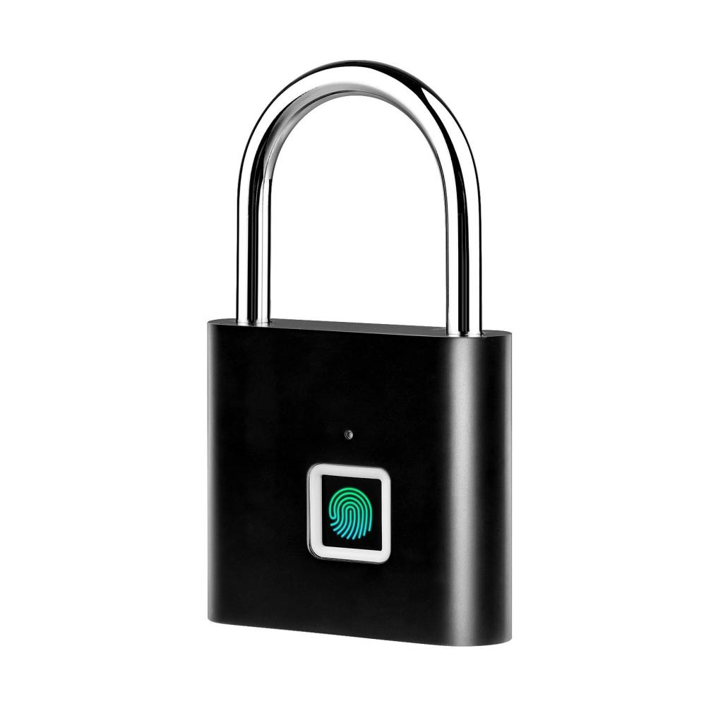 Smart Fingerprint Padlock Rechargeable Keyless 10 Fingerprints Morse Code Emergency Unlocking Easy Operation IP56 Waterproof Anti-theft Security Padlock Door Luggage Backpack Lock  |   Others Hardware & Gadgets Others