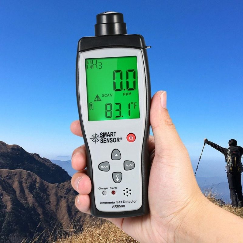 SMART SENSOR Ammonia Detector Ammonia Gas Meter Digital Portable Automotive Ammonia Gas Tester Monitor NH3 Detector  |   Gas detection equipment Measurement & Analysis Instruments Black