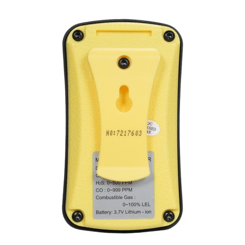 SMART SENSOR AS8900 4 in 1 Combustible Gas Detector Analyzer Handheld Multi-Gas Monitor Gas Detector OO₂ CO HO₂S Analyzer Explosion-Proof  |   Gas detection equipment Gas detection equipment Black + Yellow