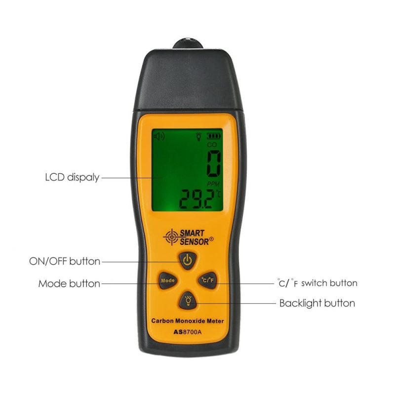 SMART SENSOR Handheld Carbon Monoxide Meter  |   Gas detection equipment Gas detection equipment Gas detection equipment