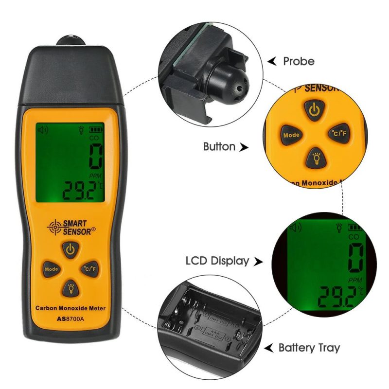 SMART SENSOR Handheld Carbon Monoxide Meter  |   Gas detection equipment Gas detection equipment Gas detection equipment