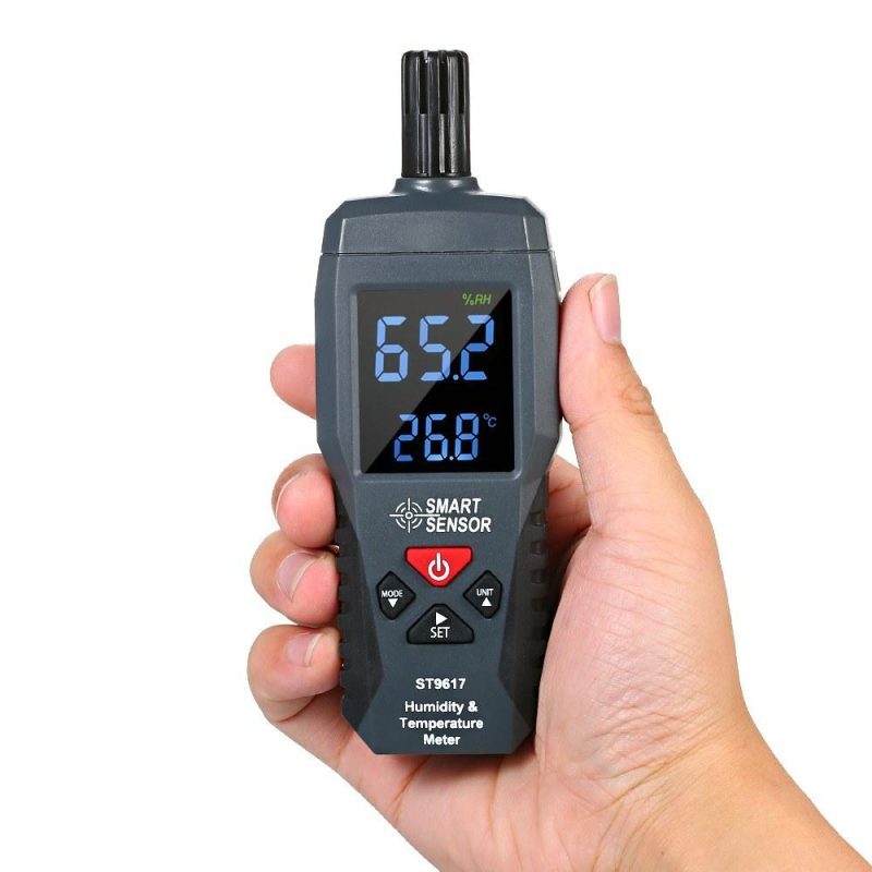 SMART SENSOR Humidity & Temperature Meter High Accuracy Digital LCD Display Humidity Hygrometer Temperature Meter Thermometer Gauge Tester  |   Temperature & Humidity Measurements Measurement & Analysis Instruments Black