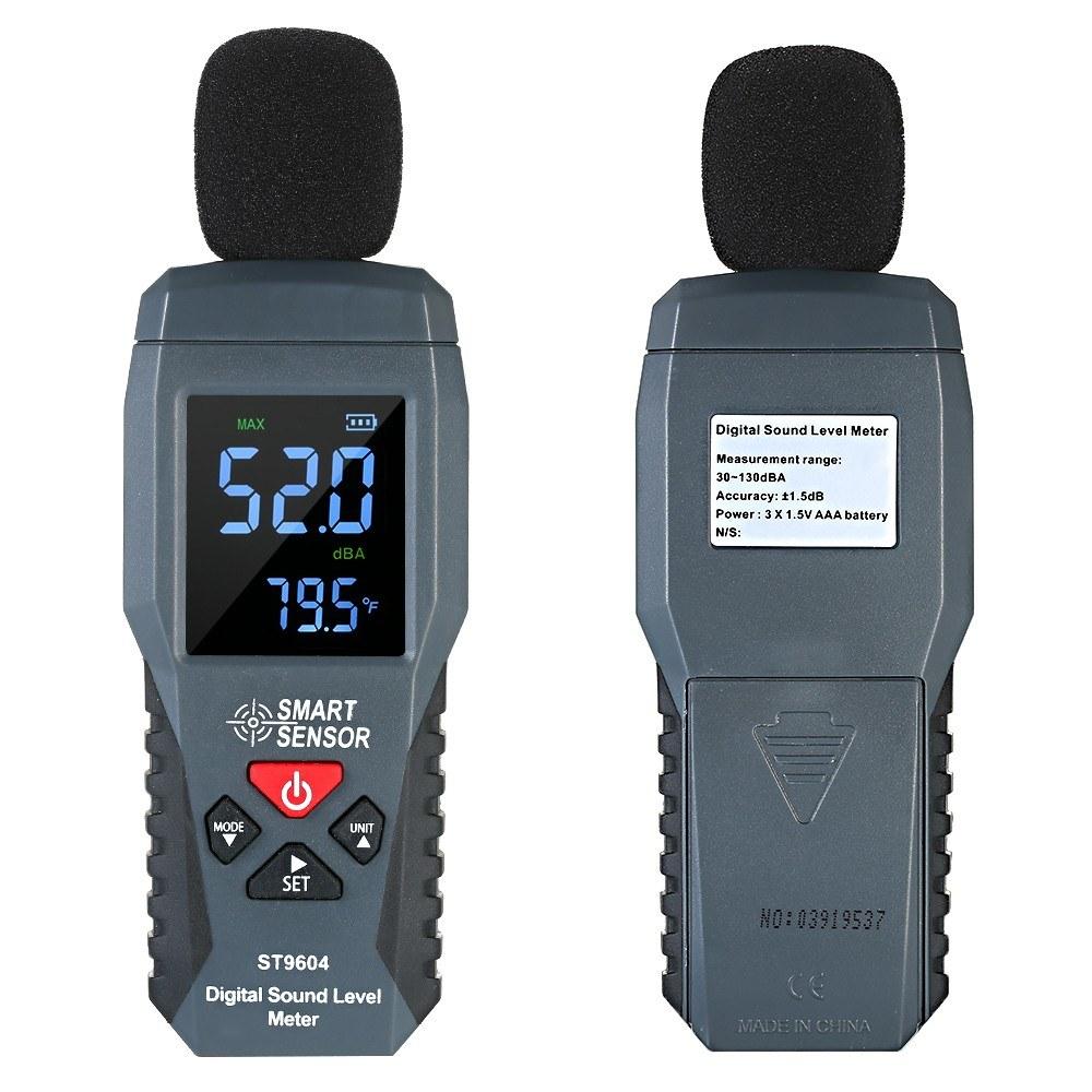 SMART SENSOR Mini Digital Sound Level Meter LCD Display Noise Meter Noise Measuring Instrument Decibel Tester 30-130dBA ST9604  |   Other Instruments Measurement & Analysis Instruments Black