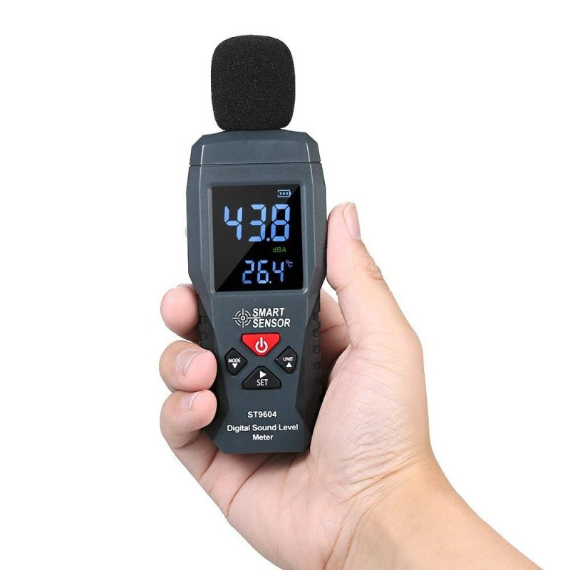 SMART SENSOR Mini Digital Sound Level Meter LCD Display Noise Meter Noise Measuring Instrument Decibel Tester 30-130dBA ST9604  |   Other Instruments Measurement & Analysis Instruments Black