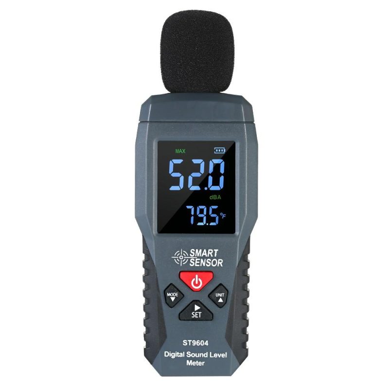 SMART SENSOR Mini Digital Sound Level Meter LCD Display Noise Meter Noise Measuring Instrument Decibel Tester 30-130dBA ST9604  |   Other Instruments Measurement & Analysis Instruments Black