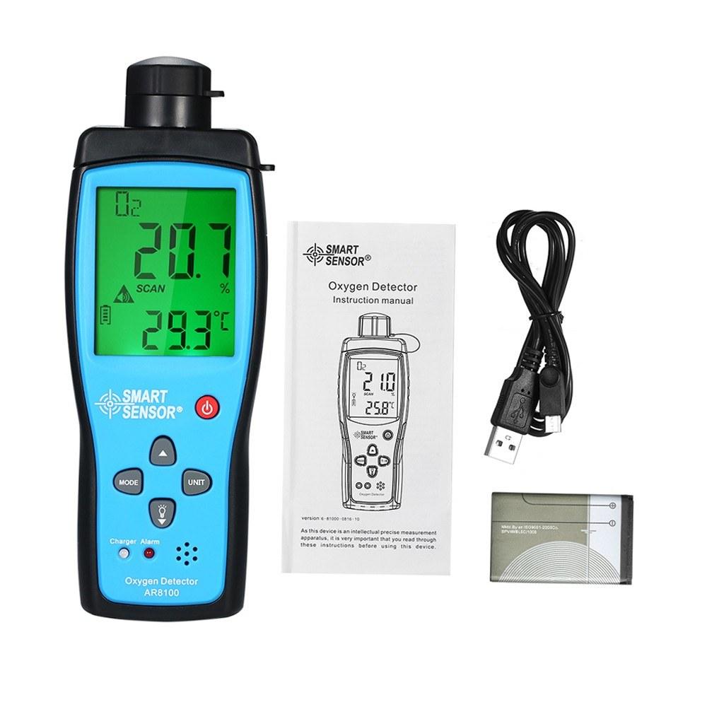 SMART SENSOR Oxygen Meter Digital Portable Automotive O2 Gas Tester Monitor Detector Handheld Oxygen Meter  |   Gas detection equipment Gas detection equipment Gas detection equipment