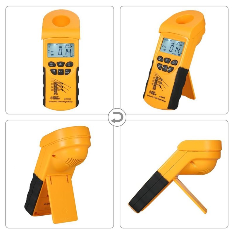 SMART SENSOR Professional Digital LCD Ultrasonic Cable Height Meter Handheld Height Cable Tester Measuring the Height of Overhead Cables 3-23m  |   Other Instruments Measurement & Analysis Instruments Other Instruments