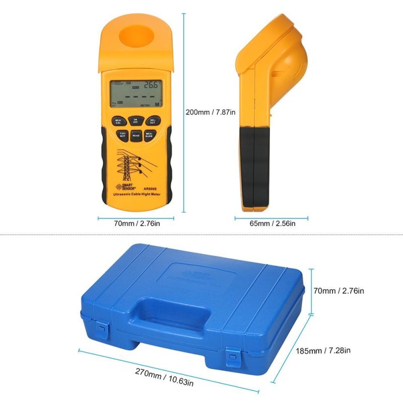 SMART SENSOR Professional Digital LCD Ultrasonic Cable Height Meter Handheld Height Cable Tester Measuring the Height of Overhead Cables 3-23m  |   Other Instruments Measurement & Analysis Instruments Other Instruments