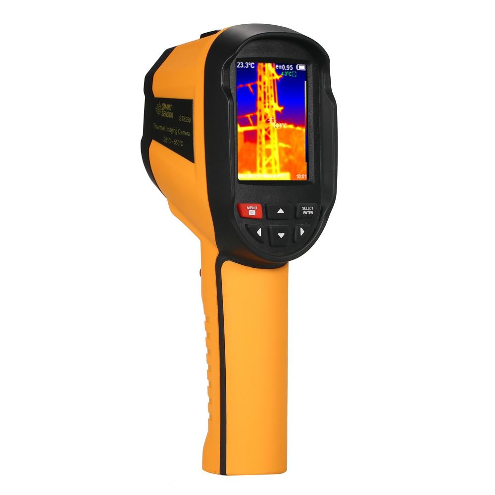 SMART SENSOR ST8550 Rechargeable IR Thermal Imager Portable Thermal Imaging Camera with 2.8-inch LCD Screen 120×90 Resolution -25~550℃ Temperature Range  |   Infrared Thermometer Infrared Thermometer Infrared Thermometer