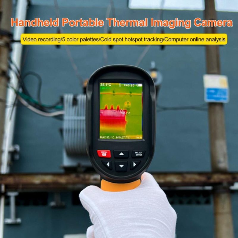 SMART SENSOR ST8550 Rechargeable IR Thermal Imager Portable Thermal Imaging Camera with 2.8-inch LCD Screen 120×90 Resolution -25~550℃ Temperature Range  |   Infrared Thermometer Infrared Thermometer Infrared Thermometer