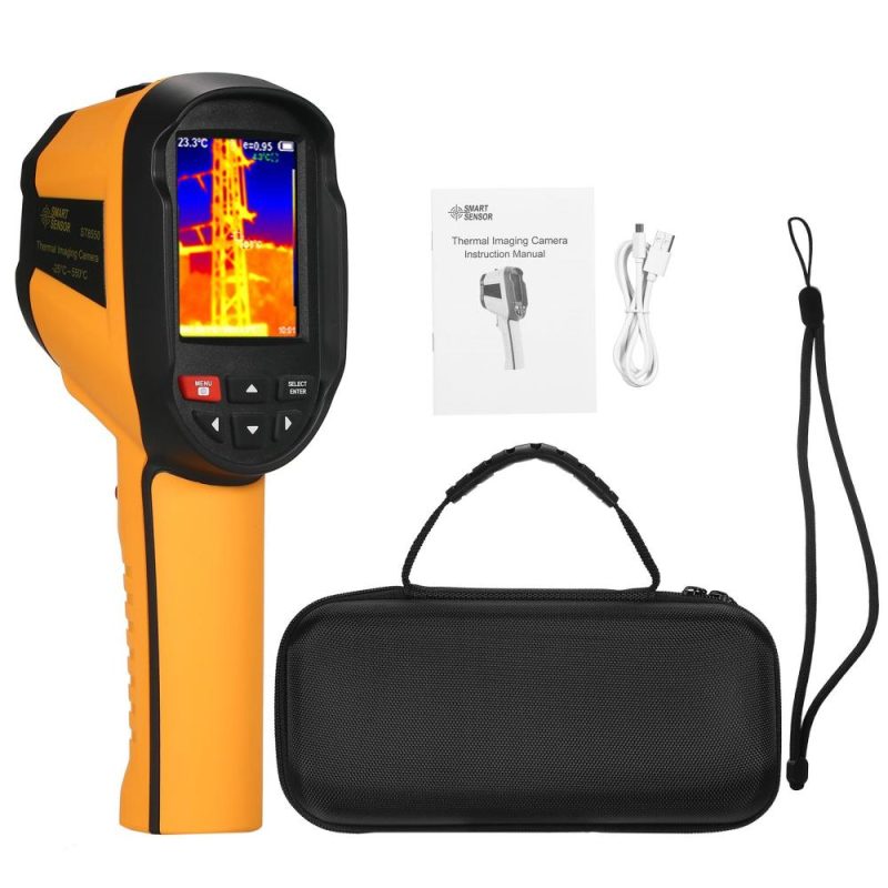 SMART SENSOR ST8550 Rechargeable IR Thermal Imager Portable Thermal Imaging Camera with 2.8-inch LCD Screen 120×90 Resolution -25~550℃ Temperature Range  |   Infrared Thermometer Infrared Thermometer Infrared Thermometer