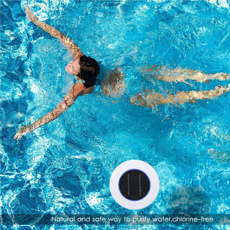 Solar Power Swimming Pool Purifier Solar Pool-Ionizer Swimming Pool Water Algae Inhibition Chlorine-Free Water Processor  |   Other Nature Element Measurements Measurement & Analysis Instruments Other Nature Element Measurements