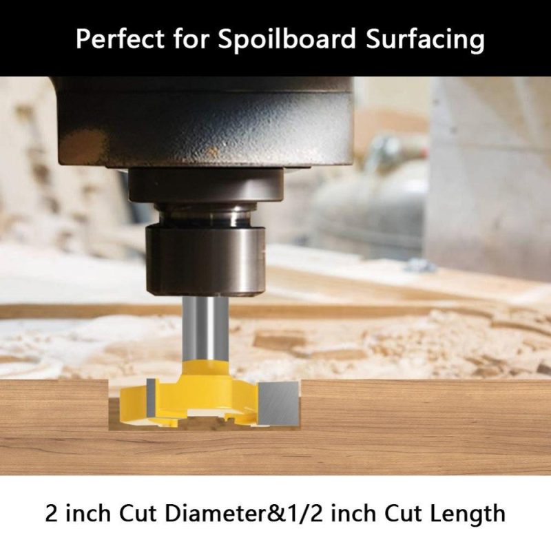 Spoilboard Surfacing Router Bits 1/2 inch Shank 3-Wings Slab Flattening Router Bit Planing Bit Wood Milling Cutter Planer Woodworking Tool  |   Others Hardware & Gadgets Others