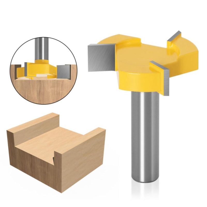 Spoilboard Surfacing Router Bits 1/2 inch Shank 3-Wings Slab Flattening Router Bit Planing Bit Wood Milling Cutter Planer Woodworking Tool  |   Others Hardware & Gadgets Others