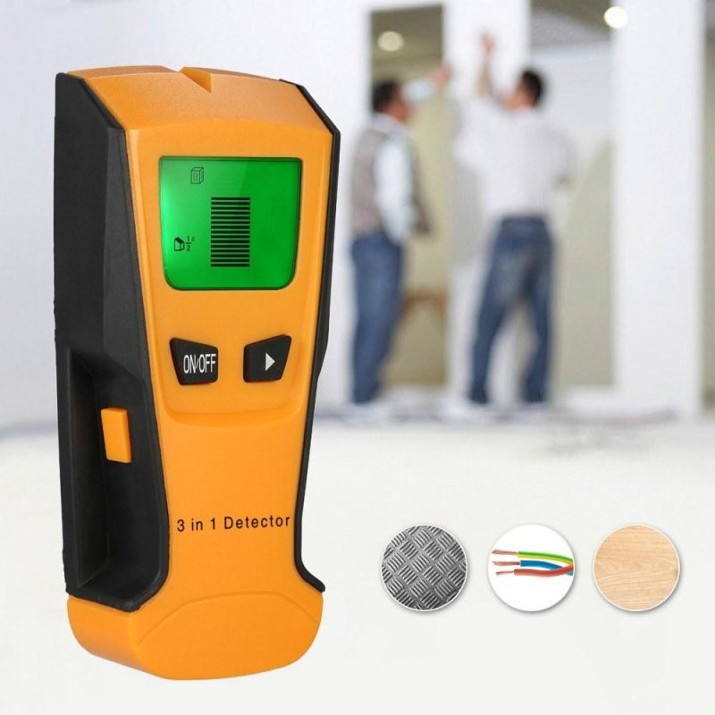 Stud Finder 3 in 1 Multi-functional LCD Digital Wall Detector Metal Wood AC Cable Live Wire Scanner  |   Other Instruments Measurement & Analysis Instruments Orange