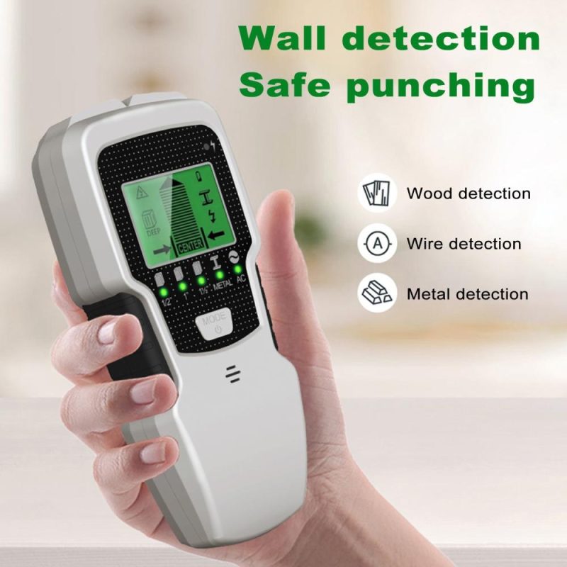 Stud Finder Wall Scanner 5 in 1 Electronic Stud Detector with HD LCD Display Used for Detecting Wood Metal Wire with Warning Function  |   Other Instruments Measurement & Analysis Instruments Other Instruments