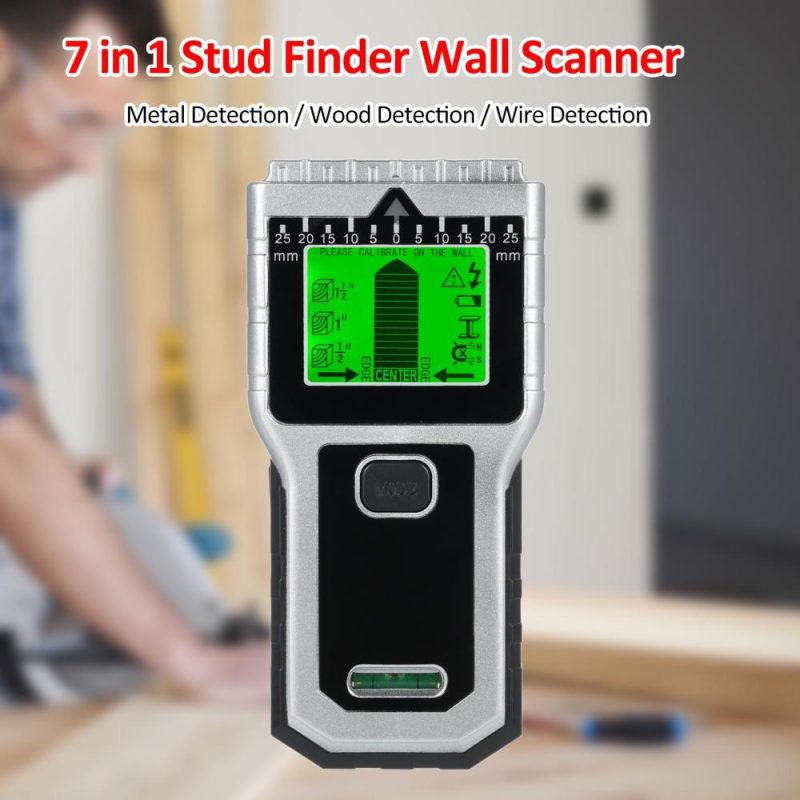 Stud Finder Wall Scanner 7 in 1 Multifunctional Wall Detector with 5 Modes & 2 Functions for Studs Wood Metal and AC Wires Detection  |   Other Instruments Measurement & Analysis Instruments Other Instruments