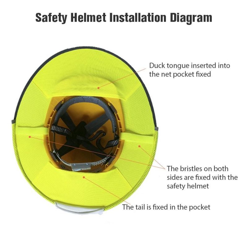 Sunscreen Helmet Brim is Suitable for Reflective Safety Sunscreen Helmet for Construction Sites Outdoor Installation  |   Hardware & Accessories Hardware & Accessories Grey/Blue+Red/Orange/Yellow