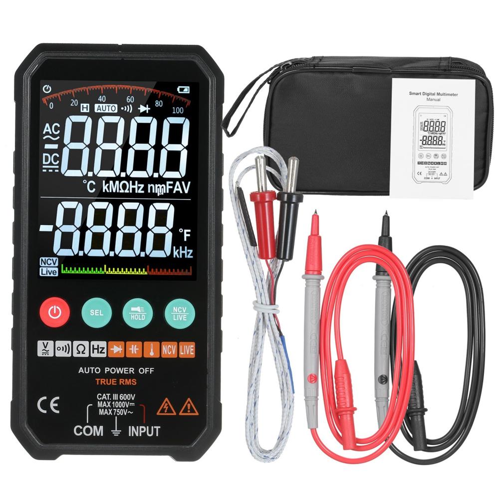 Super Slim Palm Size 3.3-inch LCD Digital Multimeter 6000 Counts True RMS Universal Meter  |   Digital Multimeters & Oscilloscopes Digital Multimeters & Oscilloscopes Digital Multimeters & Oscilloscopes