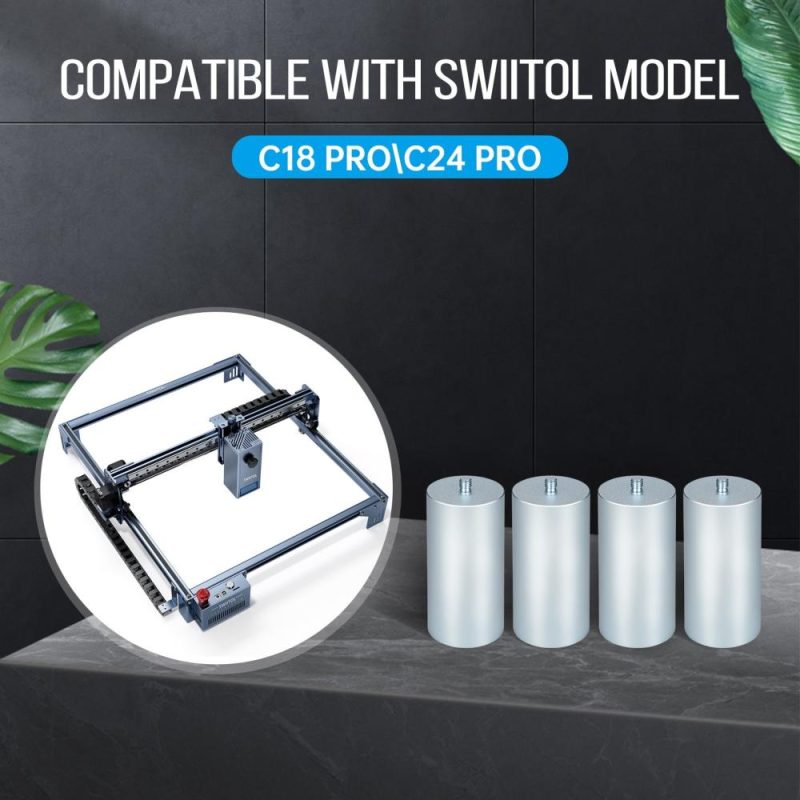 Swiitol C24 Pro 24W Laser Engraver with 400x400mm Honeycomb Working Table and Air Assit Pump and 4in1 Y-axis Rotary Roller and 8Pcs Height Raised Footpad  |   Laser Equipment Laser Equipment Laser Equipment