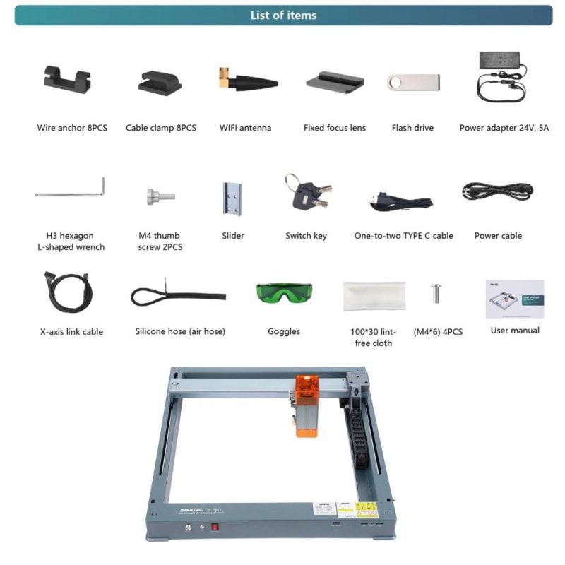 Swiitol E6 Pro 6W Integrated Structure Laser Engraver 36000mm/min High Speed  |   Laser Equipment Laser Equipment Laser Equipment