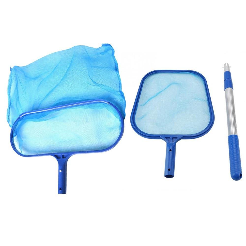 Swimming Pool Skimmer Net Set Includes 1 PCS Deep Leaf Skimmer Net 1 PCS Leaf Rake with Mesh Net Bag 1 PCS Aluminum Telescopic Pole Cleaning Tool for Pools and Spa (Flat Rake and Deep Rake)  |   Others Hardware & Gadgets Black