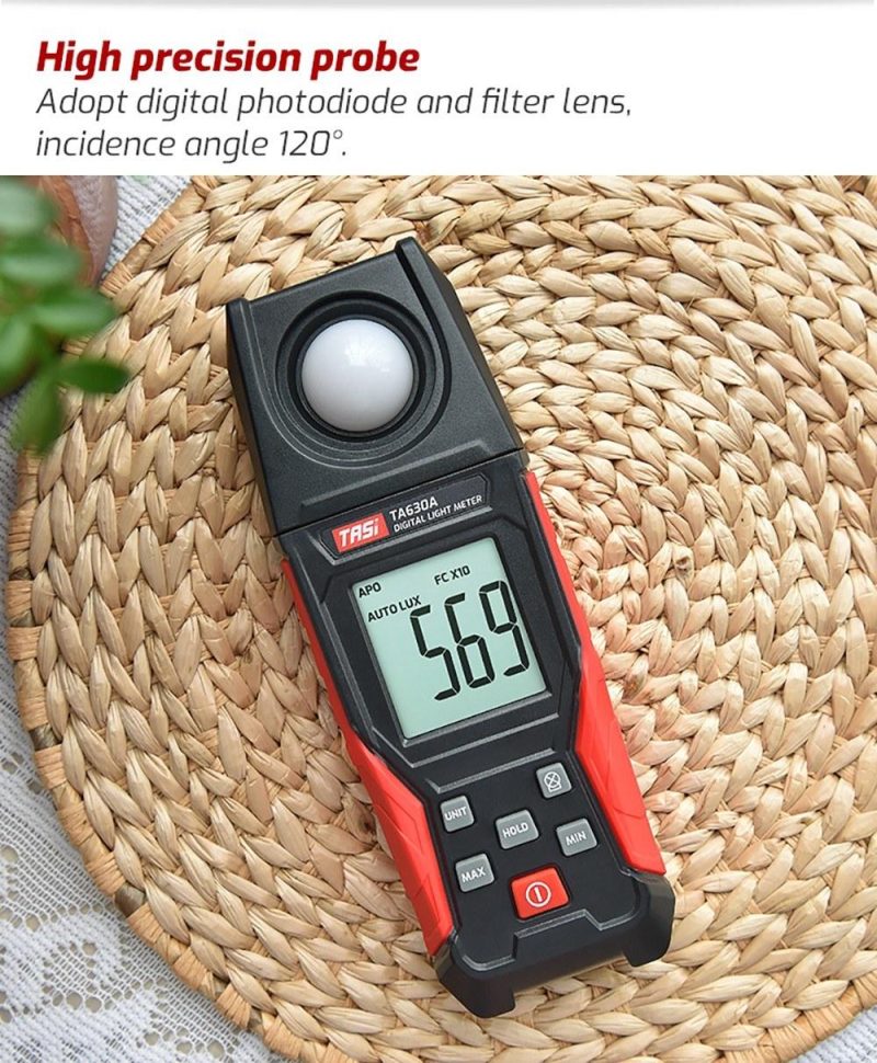 TASI Digital Light Meter Illuminance Lux Meter with Record Function LCD Display 0~200,000 Measurement Range Flexible Sensor Light Tester for Photography Plants Indoor Outdoor  |   Other Instruments Measurement & Analysis Instruments Other Instruments