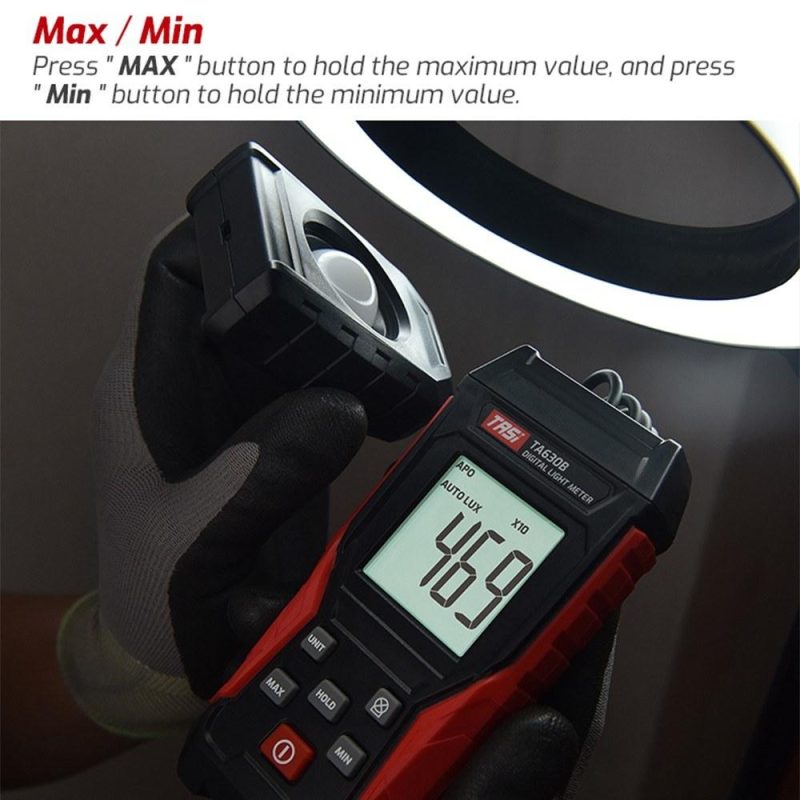 TASI Digital Light Meter Illuminance Lux Meter with Record Function LCD Display 0~200,000 Measurement Range Flexible Sensor Light Tester for Photography Plants Indoor Outdoor  |   Other Instruments Measurement & Analysis Instruments Other Instruments