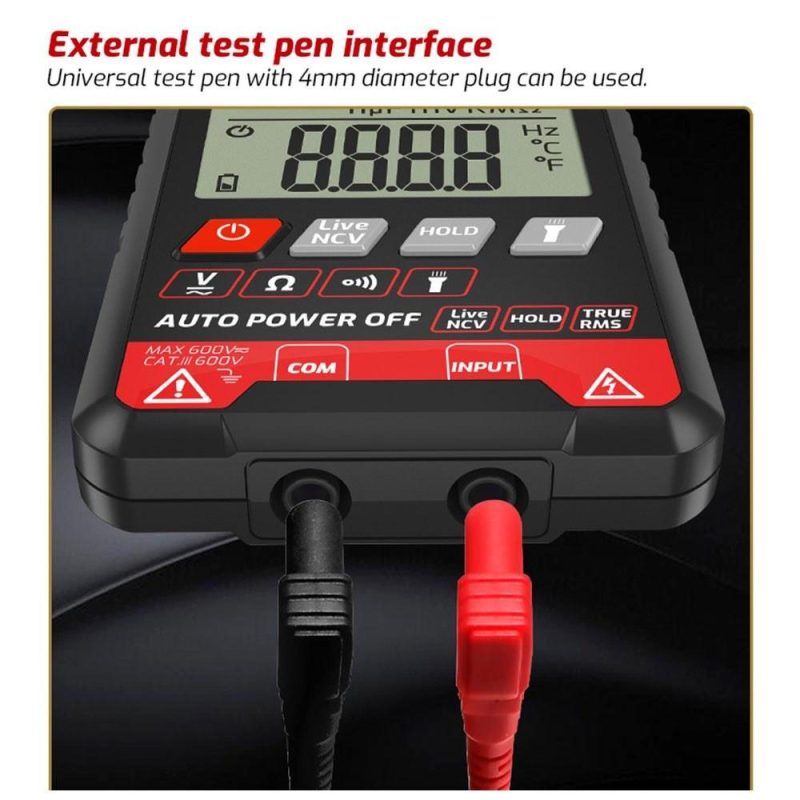 TASI TA804B Digital Multimeter Professional Auto Tester True RMS Multimeter Ultra-Thin Intelligent OHM NCV Voltage Meter Capacitance Diode Tester Auto and Manual Dual Mode  |   Digital Multimeters & Oscilloscopes Digital Multimeters & Oscilloscopes Digital Multimeters & Oscilloscopes