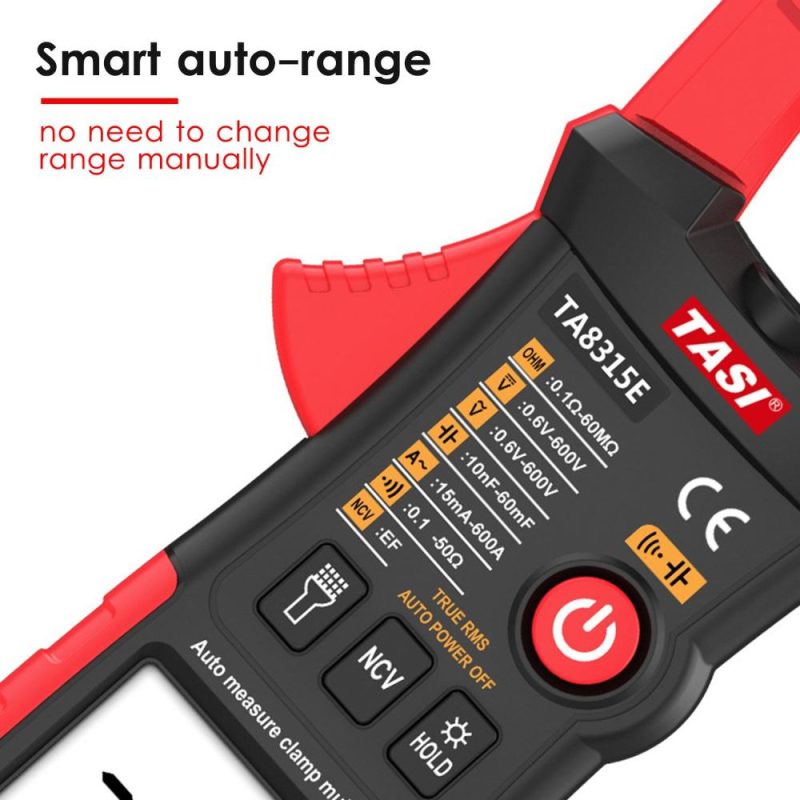 TASI TA8315E Digital Clamp Meter Multimeter Professional Tester True RMS Multimeter Mini Multifunctional Tester OHM NCV DC/AC Voltage Meter  |   Digital Multimeters & Oscilloscopes Digital Multimeters & Oscilloscopes Digital Multimeters & Oscilloscopes